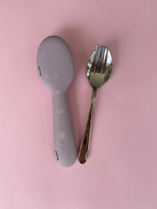 Lilac Purple + Fork & Spoon